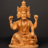 WOODEN BRAHMA FAIN CARVING - Image 2