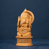 WOODEN ROUND JALI GANESH - Image 4