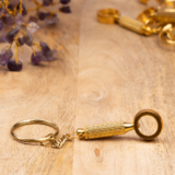 BRASS MAGNIFYING KEYCHAIN - Image 2