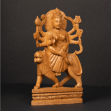 WOODEN CARVING DURGA - Image 3