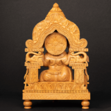 WOODEN FAIN CARVING SINHASAN GANESH - Image 5