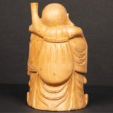 WOODEN FAIN LAUGHING BUDHA - Image 5