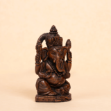 WOODEN FAIN TOOK SITTING GANESH - Image 3