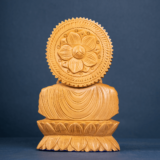 WOODEN KAMAL BUDHA BUST - Image 5