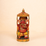 WOODEN PAINTING CHHATRI GANESH - Image 2
