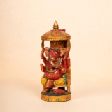 WOODEN PAINTING CHHATRI GANESH - Image 4