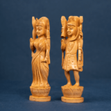 WOODEN SHIVA AND PARVATI - Image 4