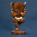 WOODEN STANDING GANESH IN ANTIQUE LOOK - Image 5