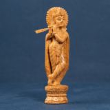 WOODEN STANDING KRISHNA - Image 3