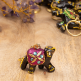 LAC MIRROR WORK CAMEL KEYCHAIN - Image 3