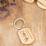 WOODEN CUSTOMISE CARVING KEYCHAIN - Image 2