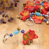 WOODEN FINE PAINTING KEYCHAIN - Image 3