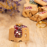 WOODEN LAC WORK ELEPHANT KEYCHAIN - Image 3