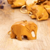 WOODEN PLANE ELEPHANT KEYCHAIN FAIN WORK - Image 3