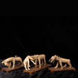 BONE ANIMAL SHAKIR SET SCULPTURE SET - Image 3