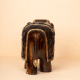 WOODEN CARVING ANTIQUE POLISH ELEPHANT - Image 6