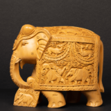 WOODEN CARVING ELEPHANT - Image 4