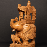 WOODEN FAIN CARVING AMBAWADI ELEPHANT - Image 4