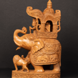 WOODEN FAIN CARVING AMBAWADI ELEPHANT - Image 5