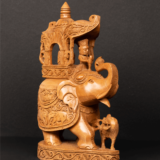 WOODEN FAIN CARVING AMBAWADI ELEPHANT - Image 3
