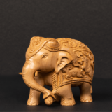 WOODEN FAIN CARVING ELEPHANT - Image 5