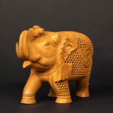 WOODEN FAIN CARVING ELEPHANT - Image 4