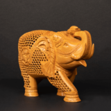 WOODEN FAIN CARVING ELEPHANT - Image 5