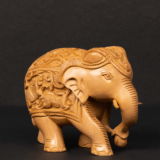 WOODEN FAIN CARVING ELEPHANT - Image 4