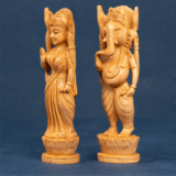 WOODEN FAIN LAXMI GANESH PAIR - Image 3