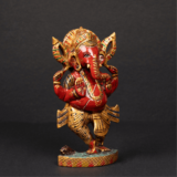 WOODEN FAIN PAINTING DANCING GANESH - Image 2