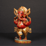 WOODEN FAIN PAINTING DANCING GANESH - Image 3