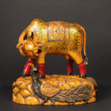 WOODEN GOLD Embossed PAINTING COW - Image 2