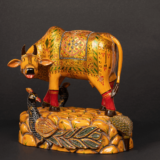 WOODEN GOLD Embossed PAINTING COW - Image 3