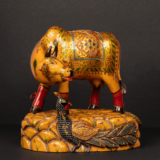 WOODEN GOLD Embossed PAINTING COW - Image 4