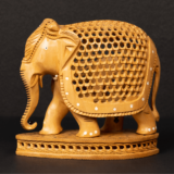 WOODEN JALI PAOUTI ELEPHANT