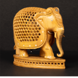 WOODEN JALI PAOUTI ELEPHANT