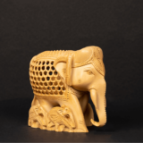 WOODEN JALI FAMALIY ELEPHANT