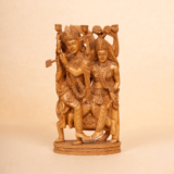 WOOD FAIN CARVING LORD RADHA KRISHNA - Image 2