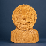 WOODEN BUDHA BUST - Image 5