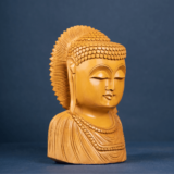 WOODEN BUDHA BUST - Image 3