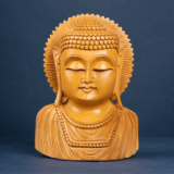 WOODEN BUDHA BUST - Image 2