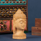 WOODEN BUDHA HEAD - Image 2