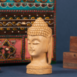 WOODEN BUDHA HEAD - Image 3