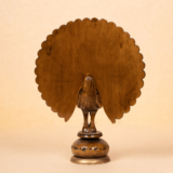 WOODEN CARVING ANTIQUE PEACOCK - Image 5