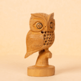 WOODEN CARVING TREE OWL - Image 2