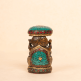 WOODEN CHIPES STONE CHHATRI GANESH - Image 5