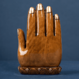 WOODEN FAIN ANTIQUE HAND BUDHA - Image 5