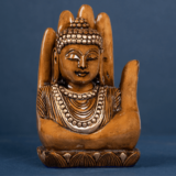 WOODEN FAIN ANTIQUE HAND BUDHA - Image 4