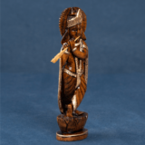 WOODEN FAIN ANTIQUE LOOK KRISHNA - Image 3