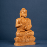 WOODEN FAIN CARVING BUDHA - Image 3